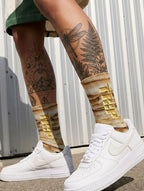 Gold Pancake Socks