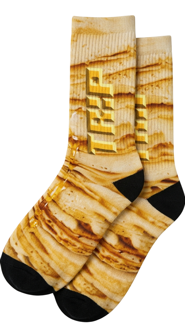 Gold Pancake Socks