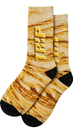Gold Pancake Socks